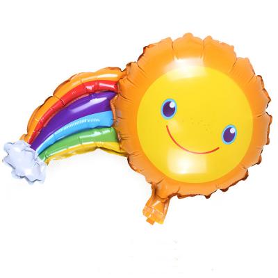 Güneş Gökkuşağı Gülen Emoji Folyo